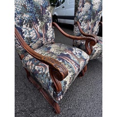 Newly Upholstered French Arm Chairs