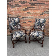 Newly Upholstered French Armchairs