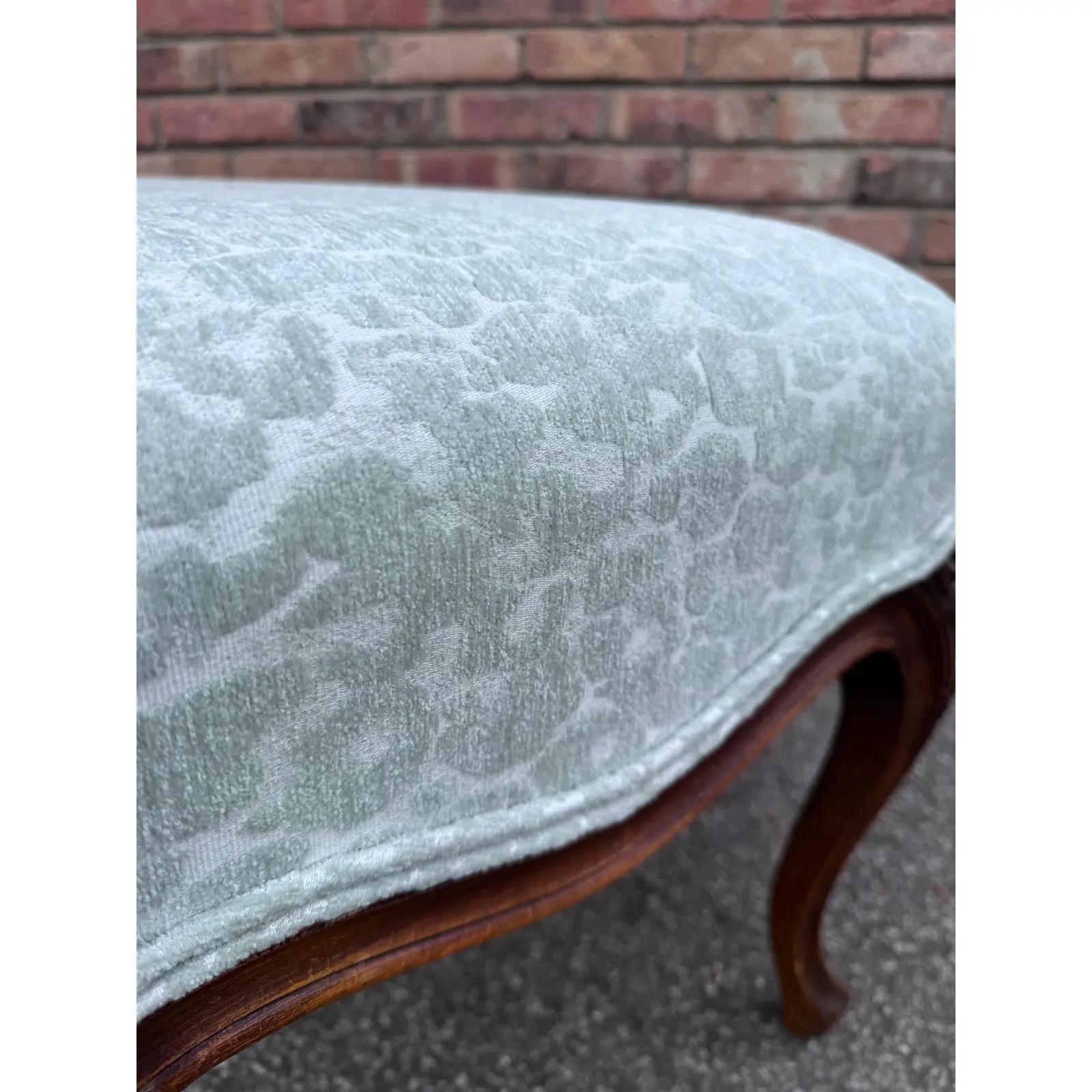 Early 20th Century Newly Upholstered French Bench