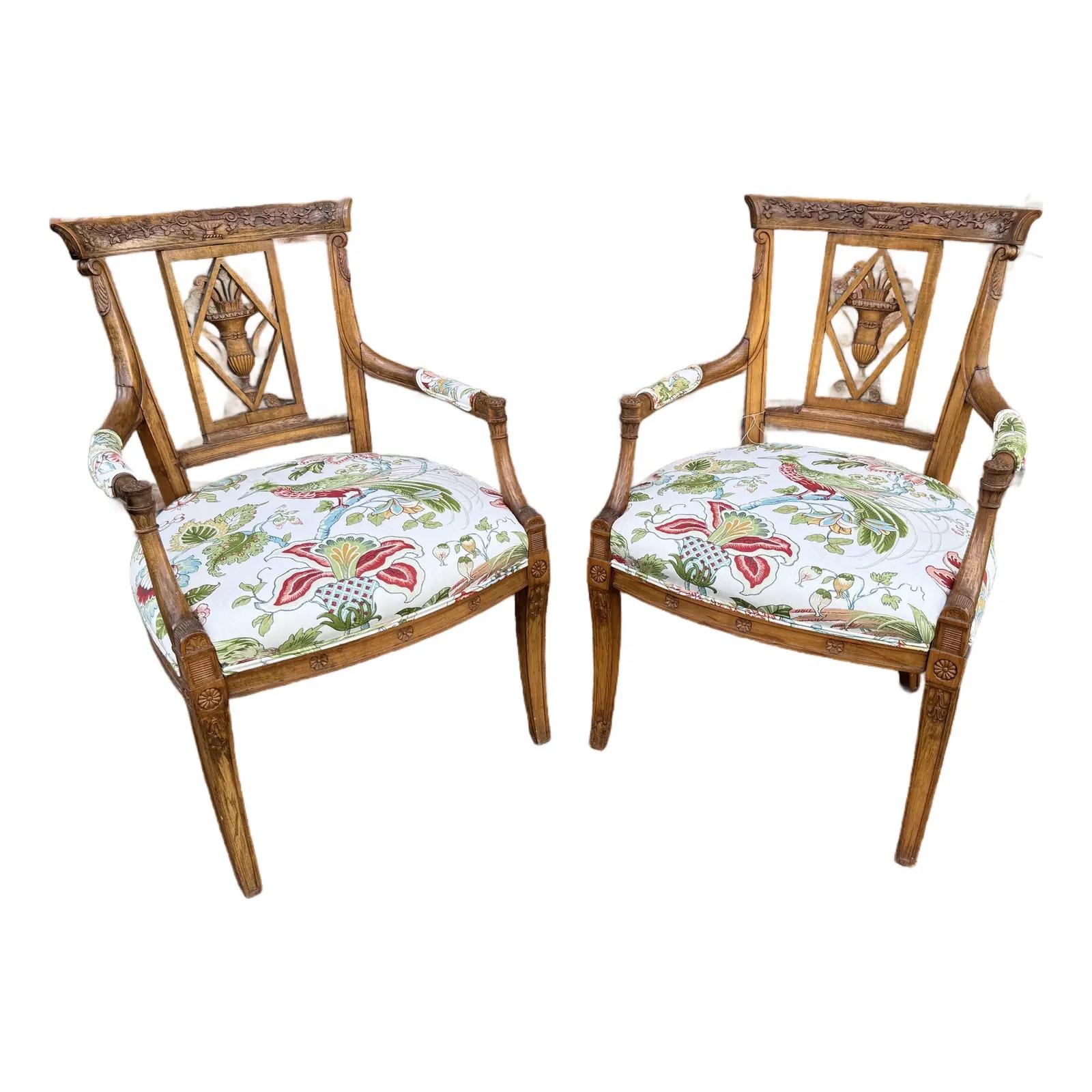 Newly Upholstered French Directoire Chairs