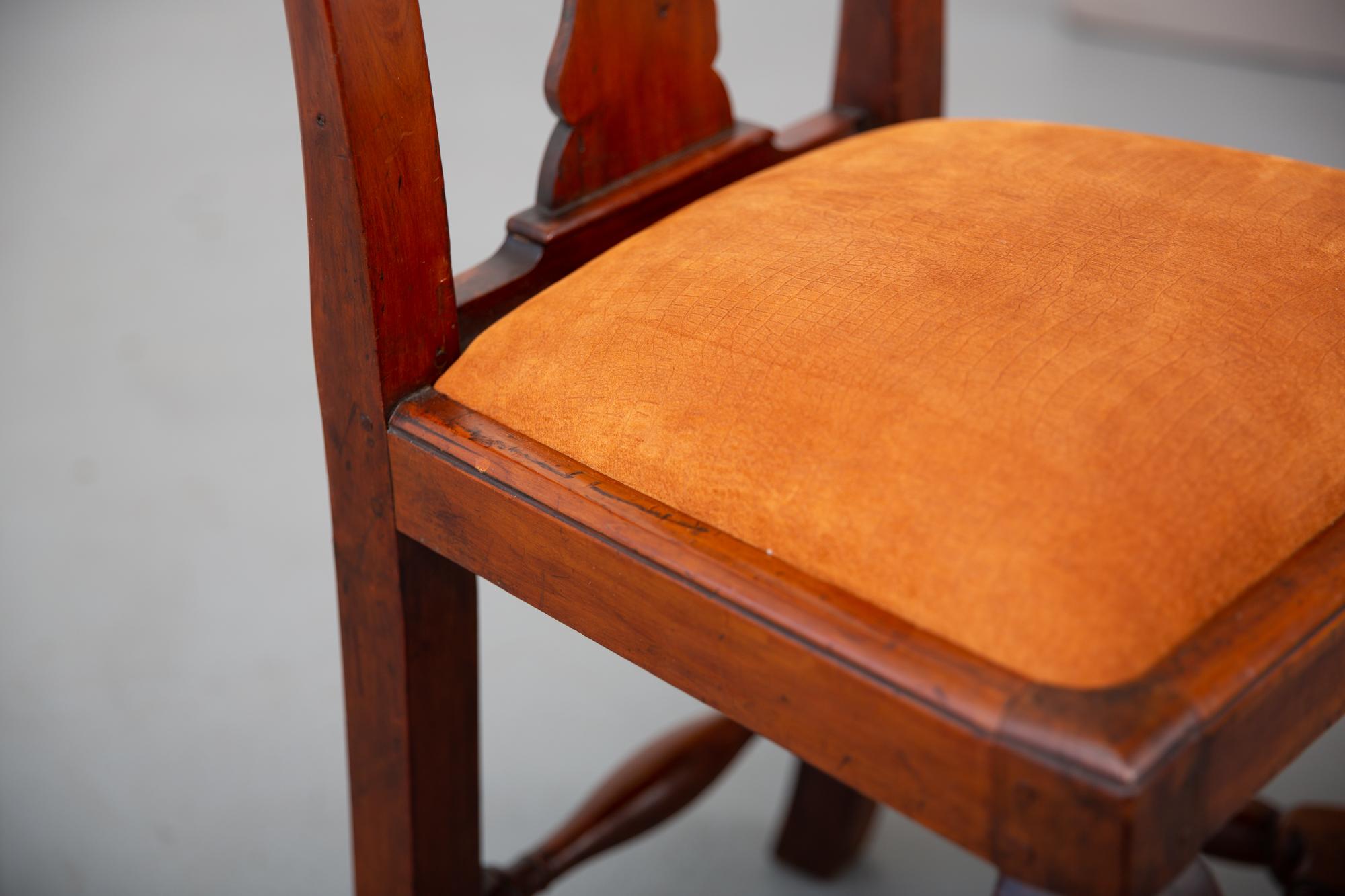 Newly Upholstered Late 18 Century Side Chair For Sale 2