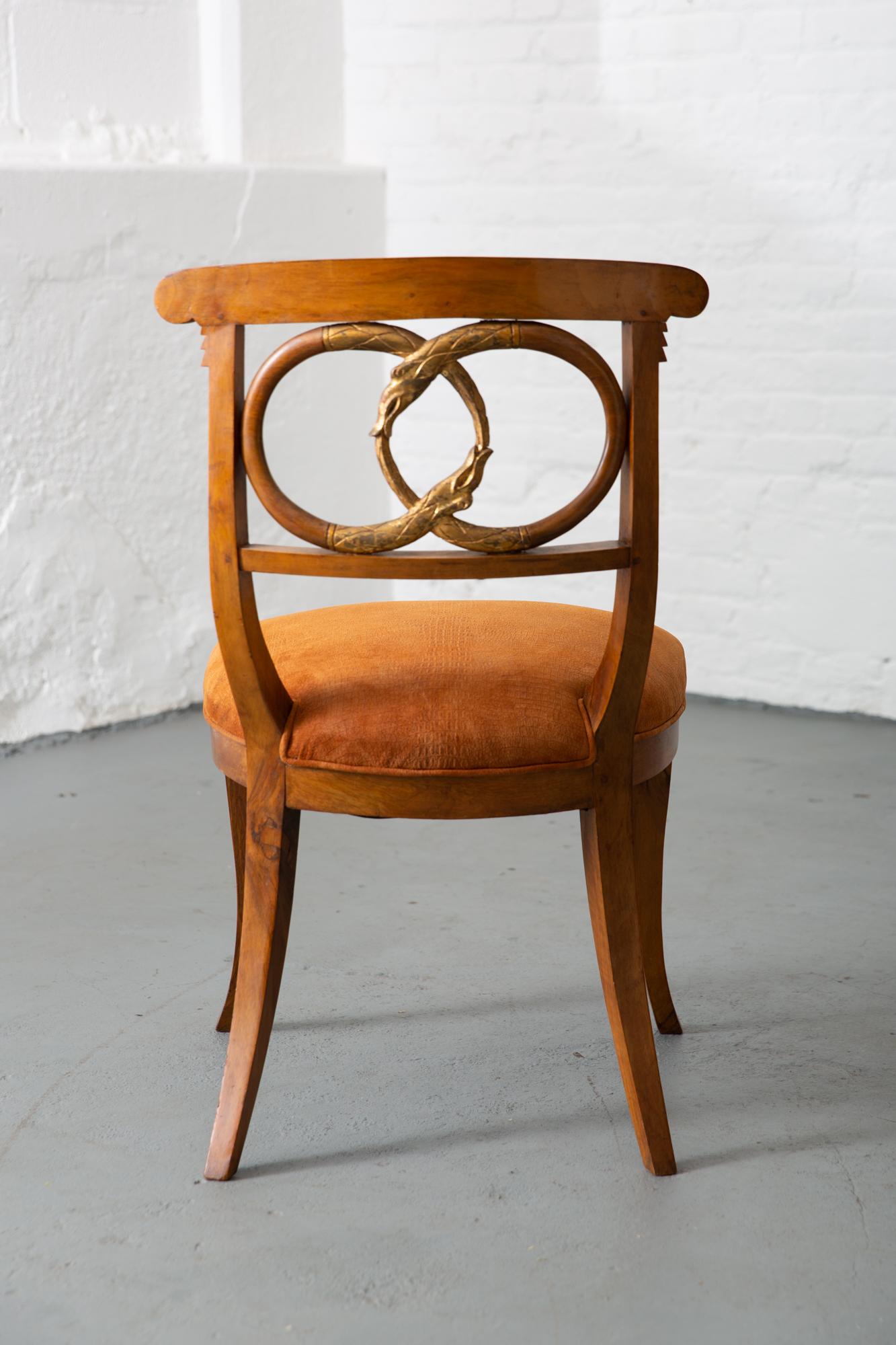 Newly Upholstered Late 19th-Century Neoclassical Style Side Chair 4