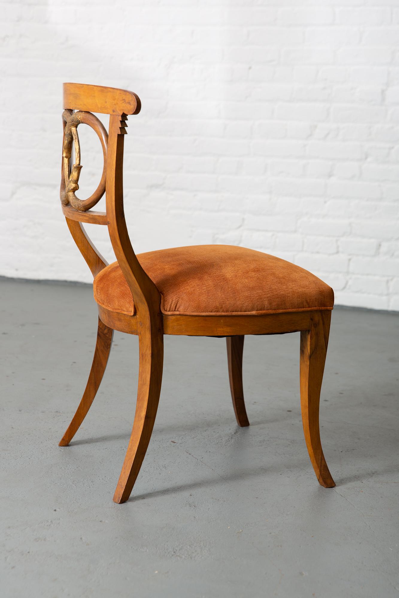 Newly Upholstered Late 19th-Century Neoclassical Style Side Chair 3