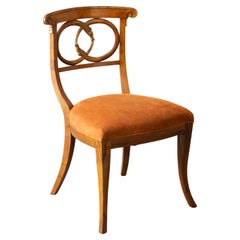Newly Upholstered Late 19th-Century Neoclassical Style Side Chair