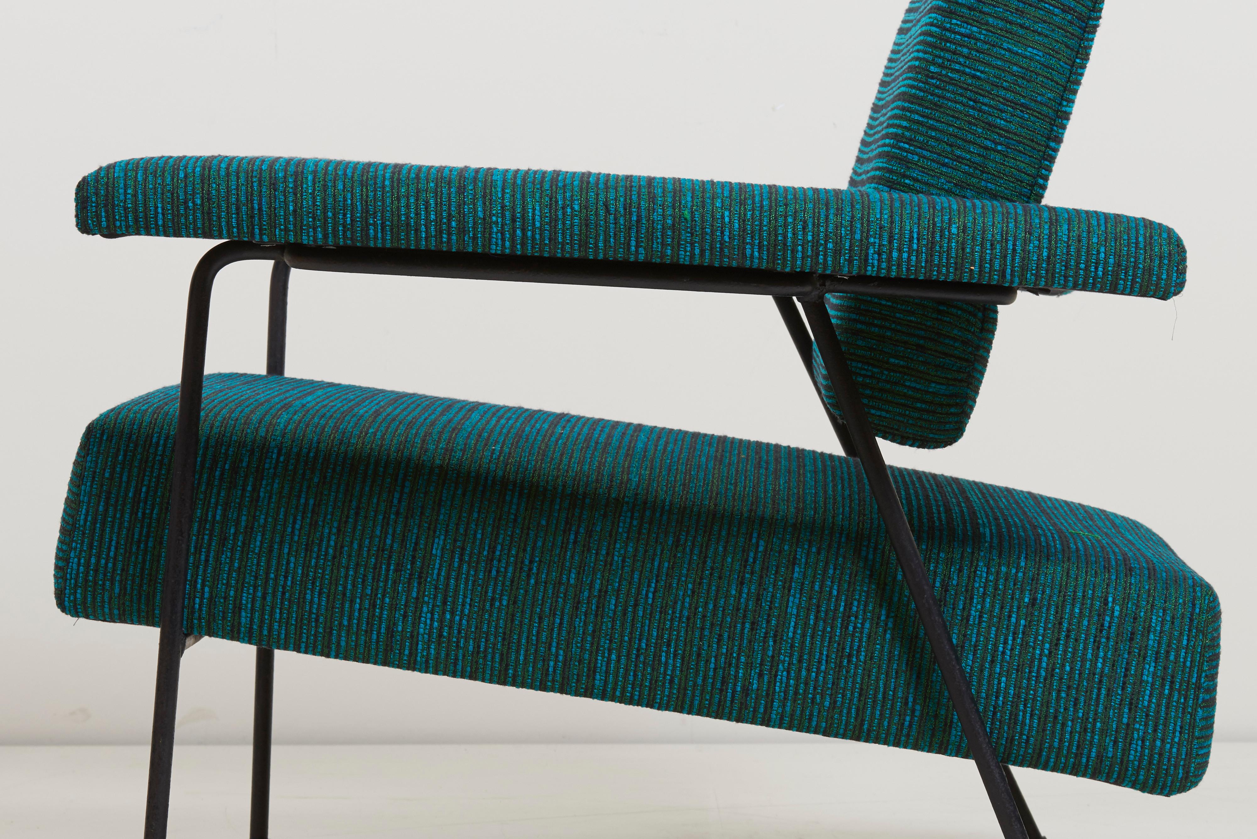 Fabric Newly Upholstered Lounge Chair by Adrian Pearsall for Craft Associates, US