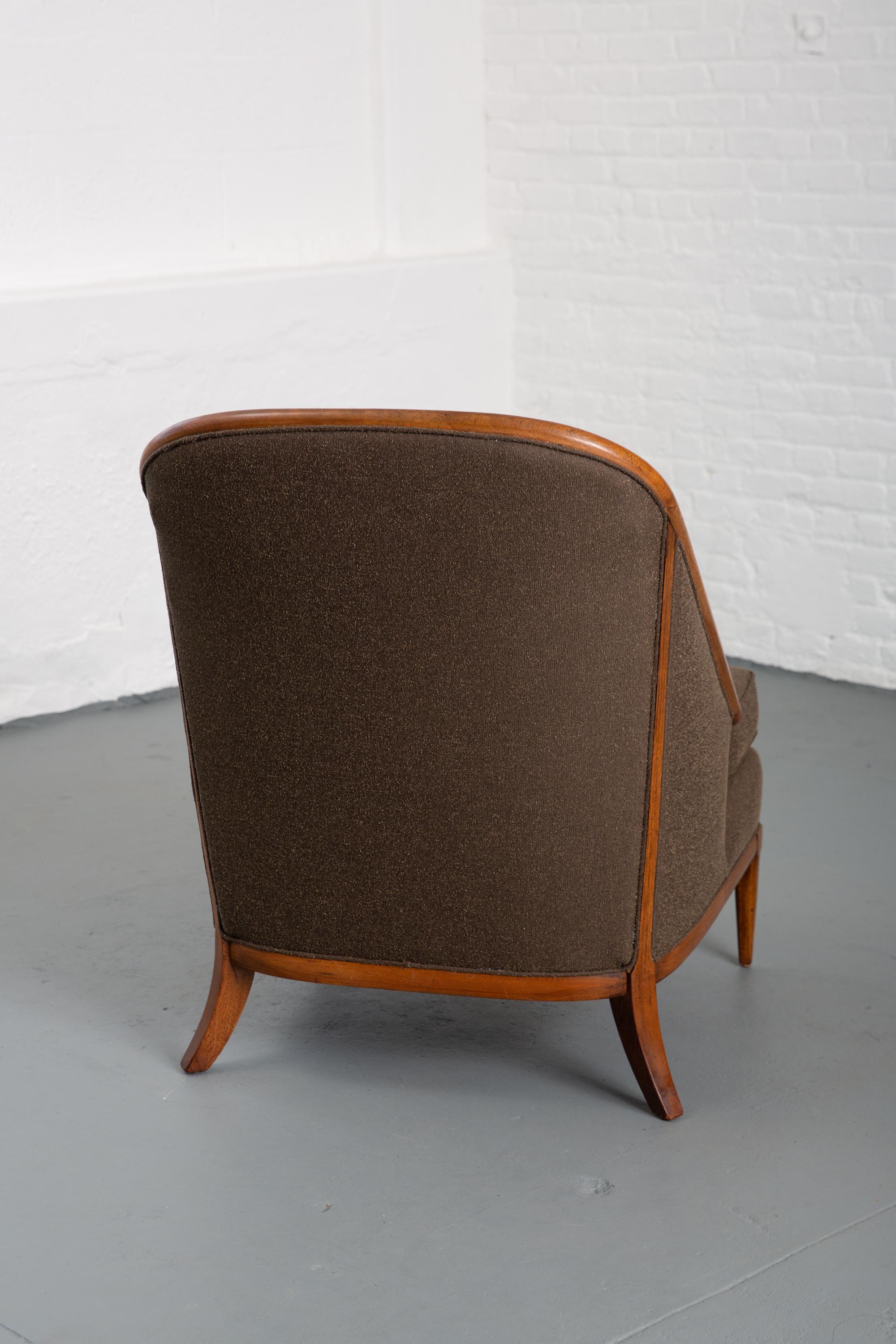 Newly Upholstered Mid-Century Modern Lounge Chair Attributed to Widdicomb 4