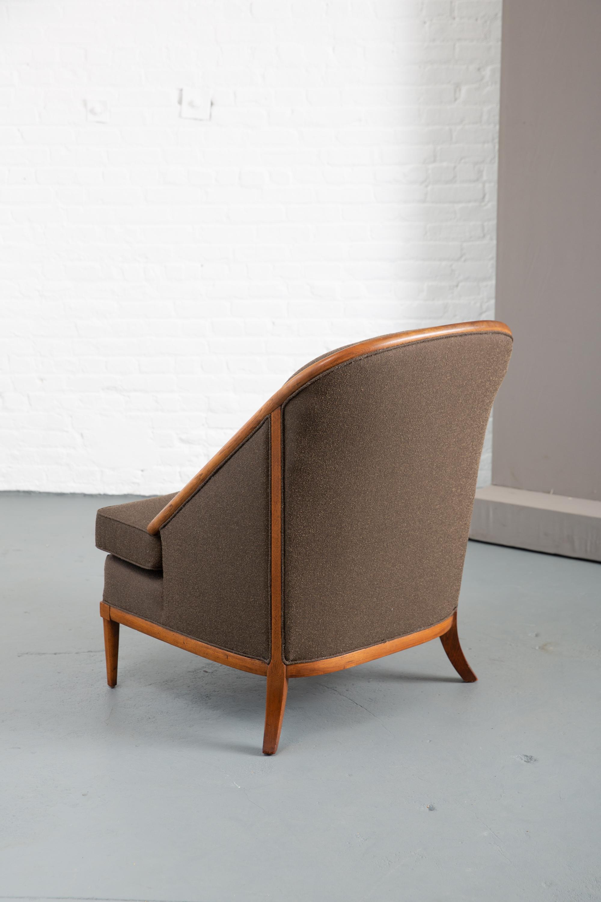 Newly Upholstered Mid-Century Modern Lounge Chair Attributed to Widdicomb 9