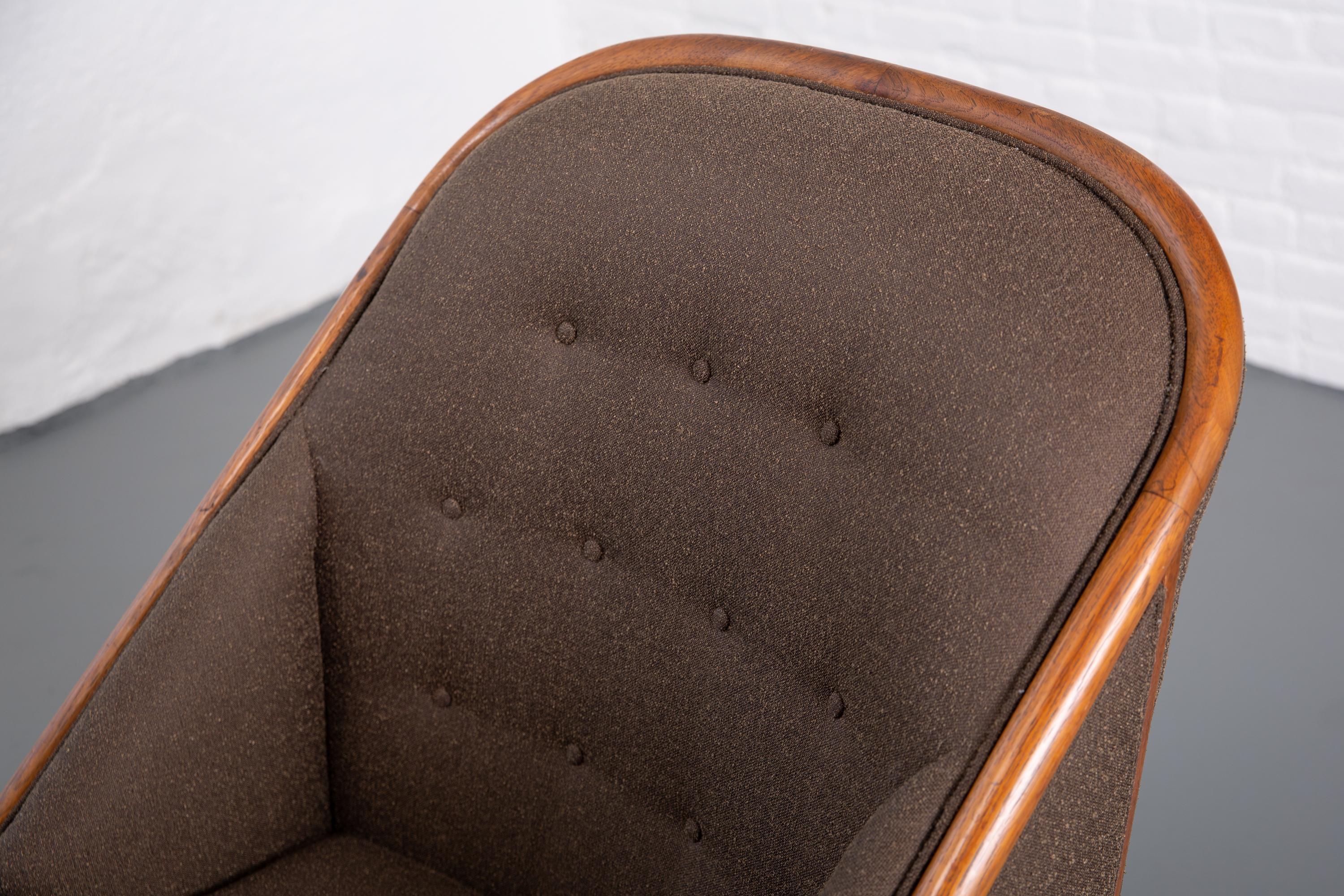 Mid-20th Century Newly Upholstered Mid-Century Modern Lounge Chair Attributed to Widdicomb