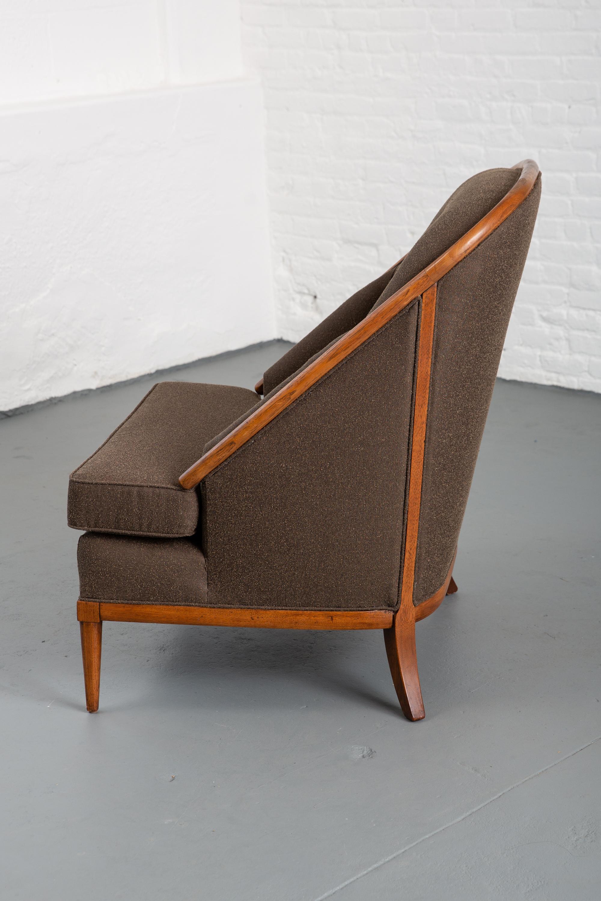 Newly Upholstered Mid-Century Modern Lounge Chair Attributed to Widdicomb 3