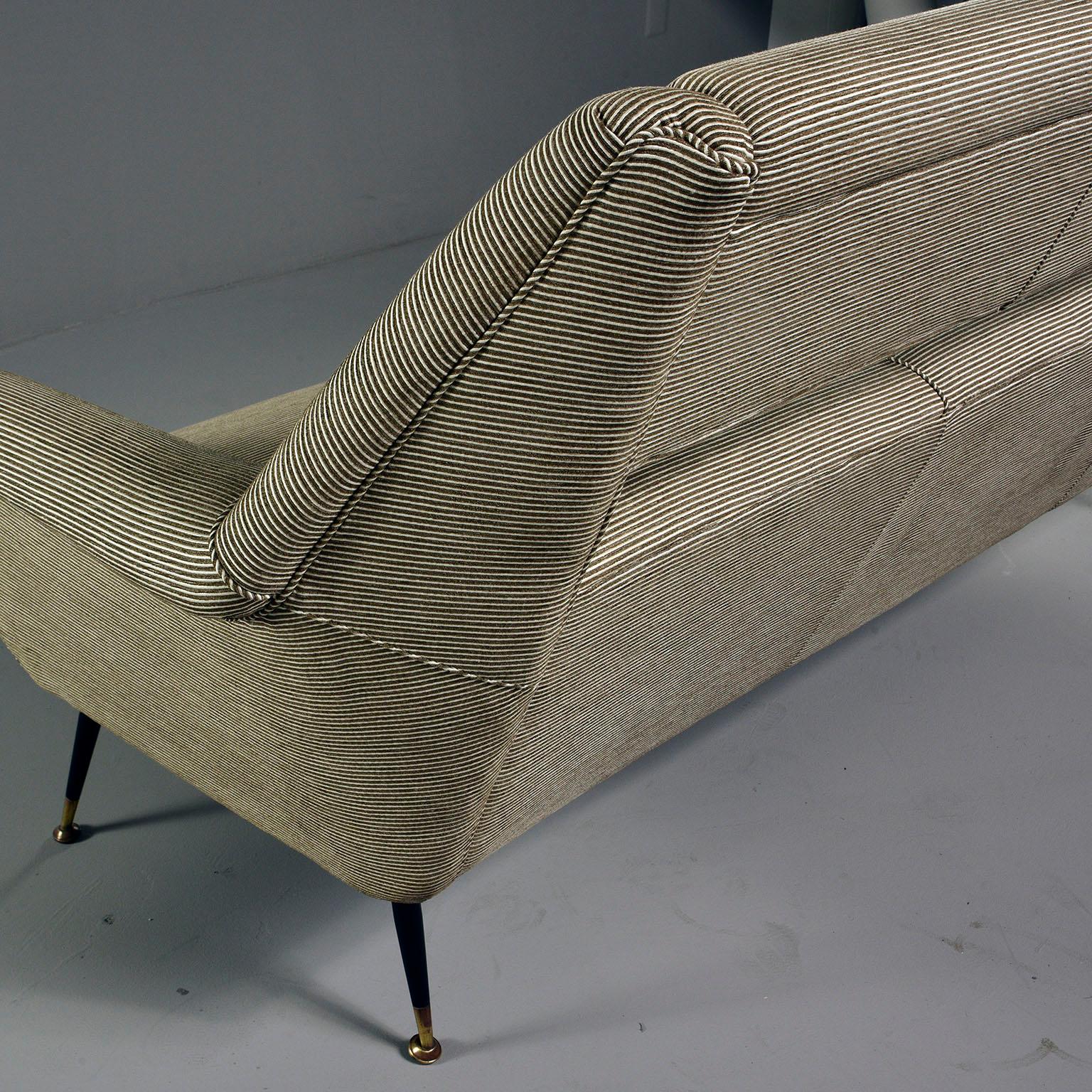 Mid-Century Modern Newly Upholstered Midcentury Settee or Sofa by Gigi Radice for Minotti