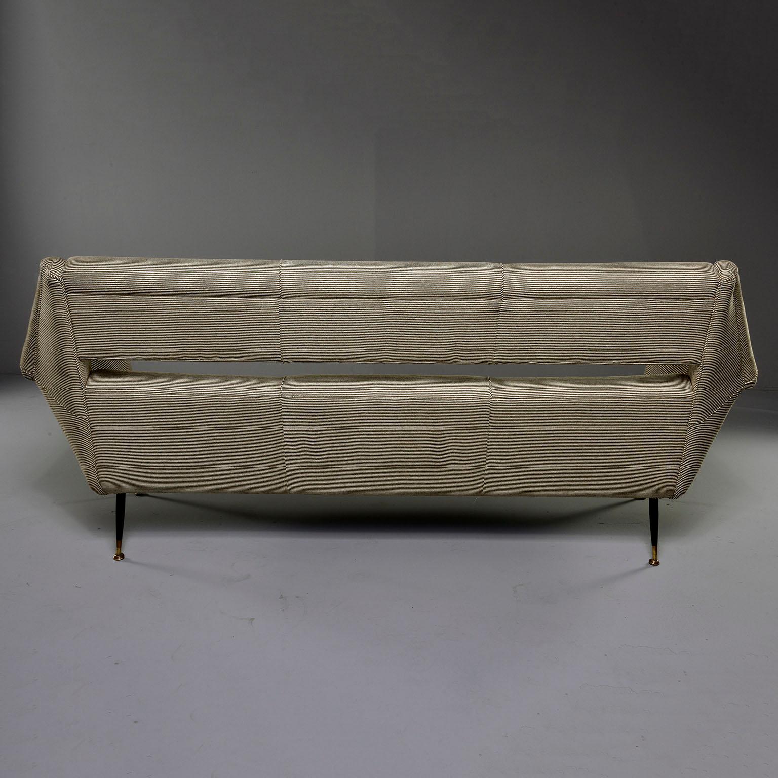 Italian Newly Upholstered Midcentury Settee or Sofa by Gigi Radice for Minotti