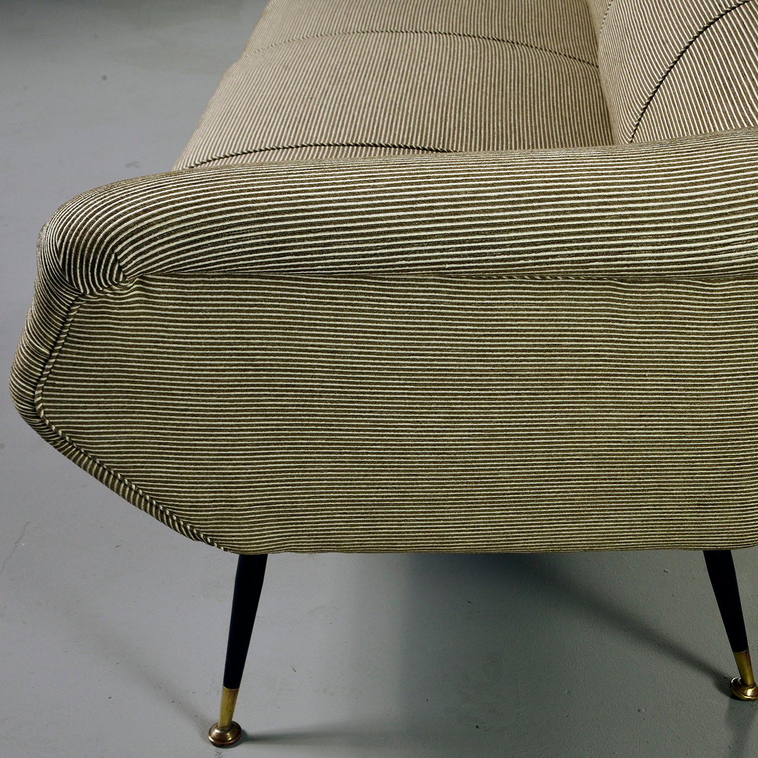 Newly Upholstered Midcentury Settee or Sofa by Gigi Radice for Minotti 2
