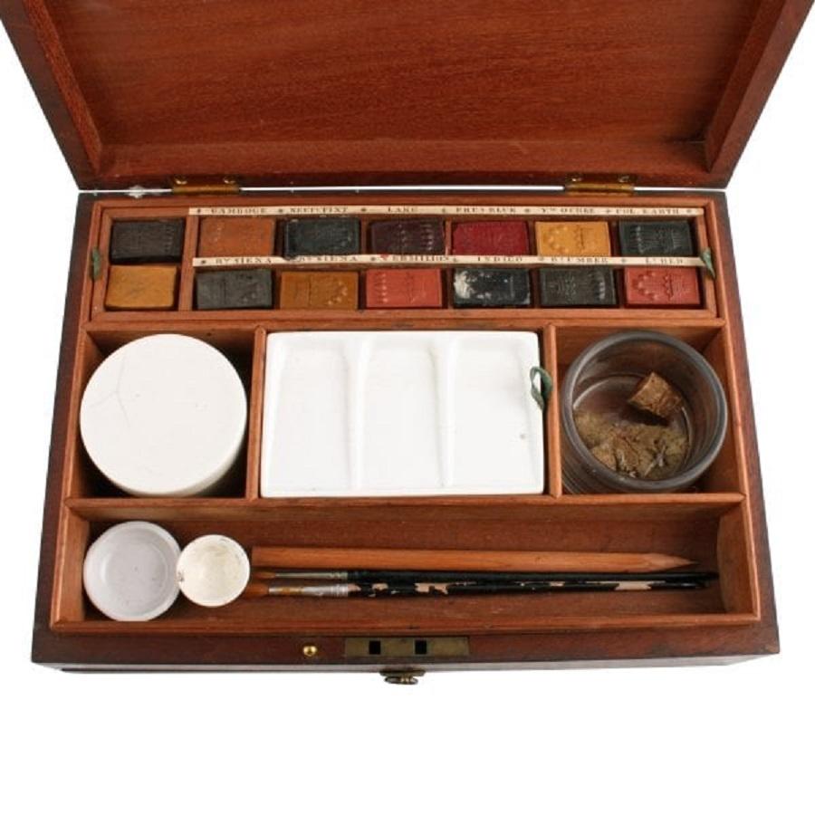 European Newman's Artist's Paint Box, 19th Century For Sale