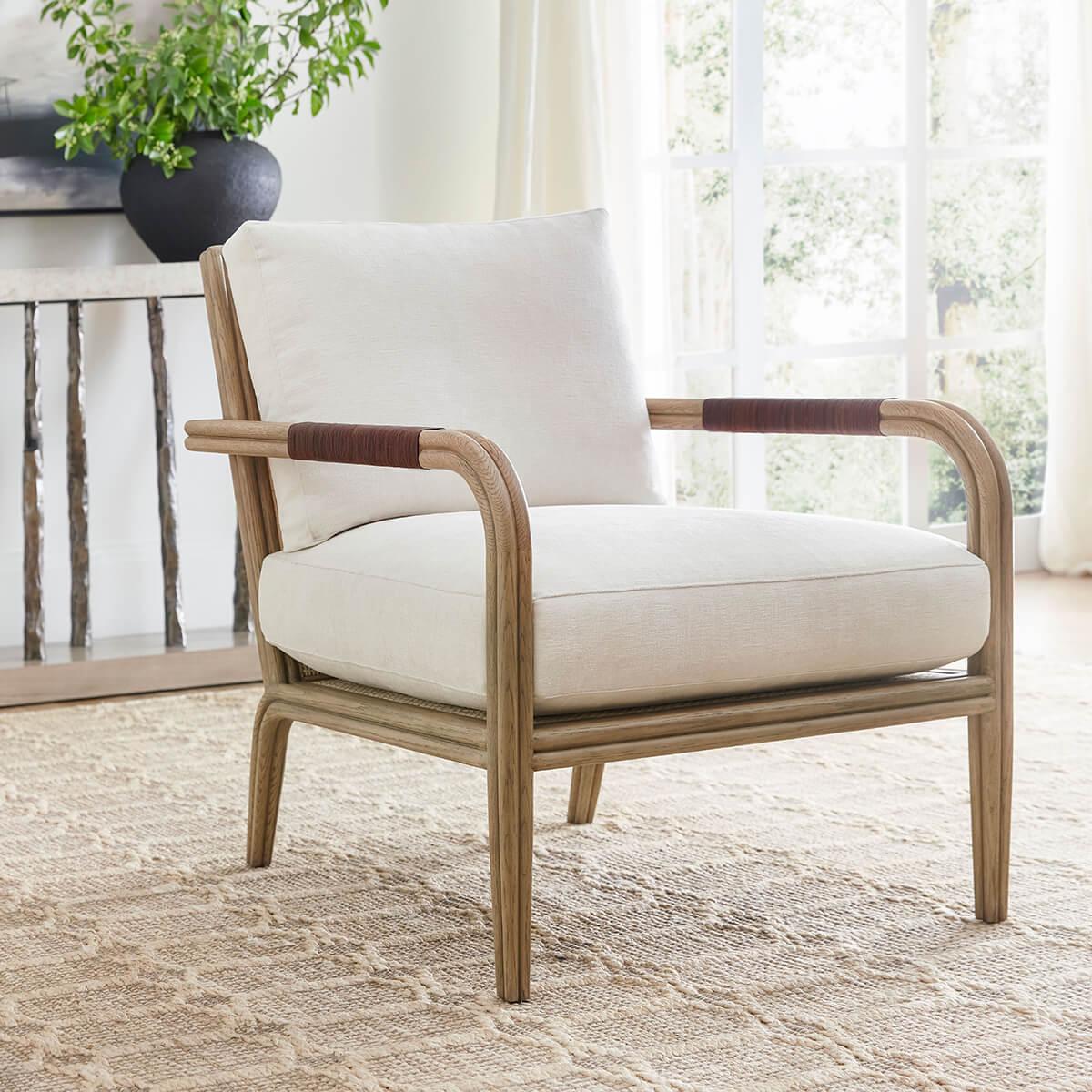 Contemporary Newport Coastal Armchair For Sale