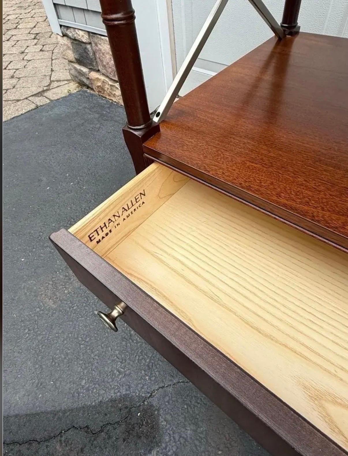 Newport Collection Dry Bar Mahogany End Side Table Multi-purpose For Sale 1