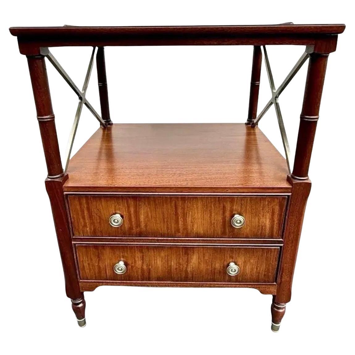 Newport Collection Dry Bar Mahogany End Side Table Multi-purpose For Sale
