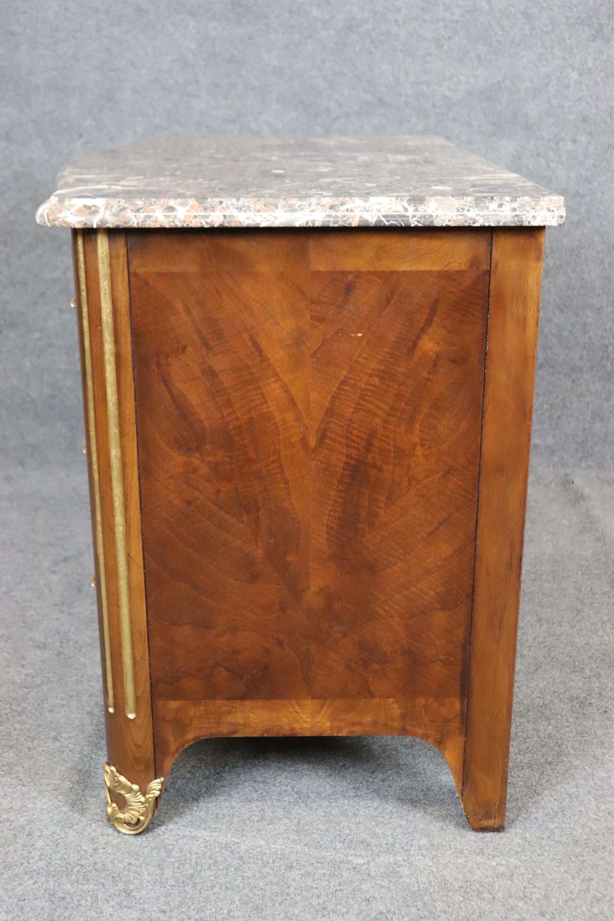 Contemporary Newport Collection E.J. Victor French Regence Bronze Marble Mounted Commode For Sale