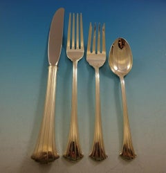 Newport Scroll by Gorham Sterling Silver Flatware Set 12 Service 48 Pieces