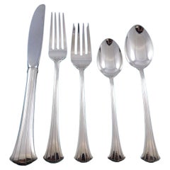 Newport Scroll by Gorham Sterling Silver Flatware Set for 8 Service 45 Pieces