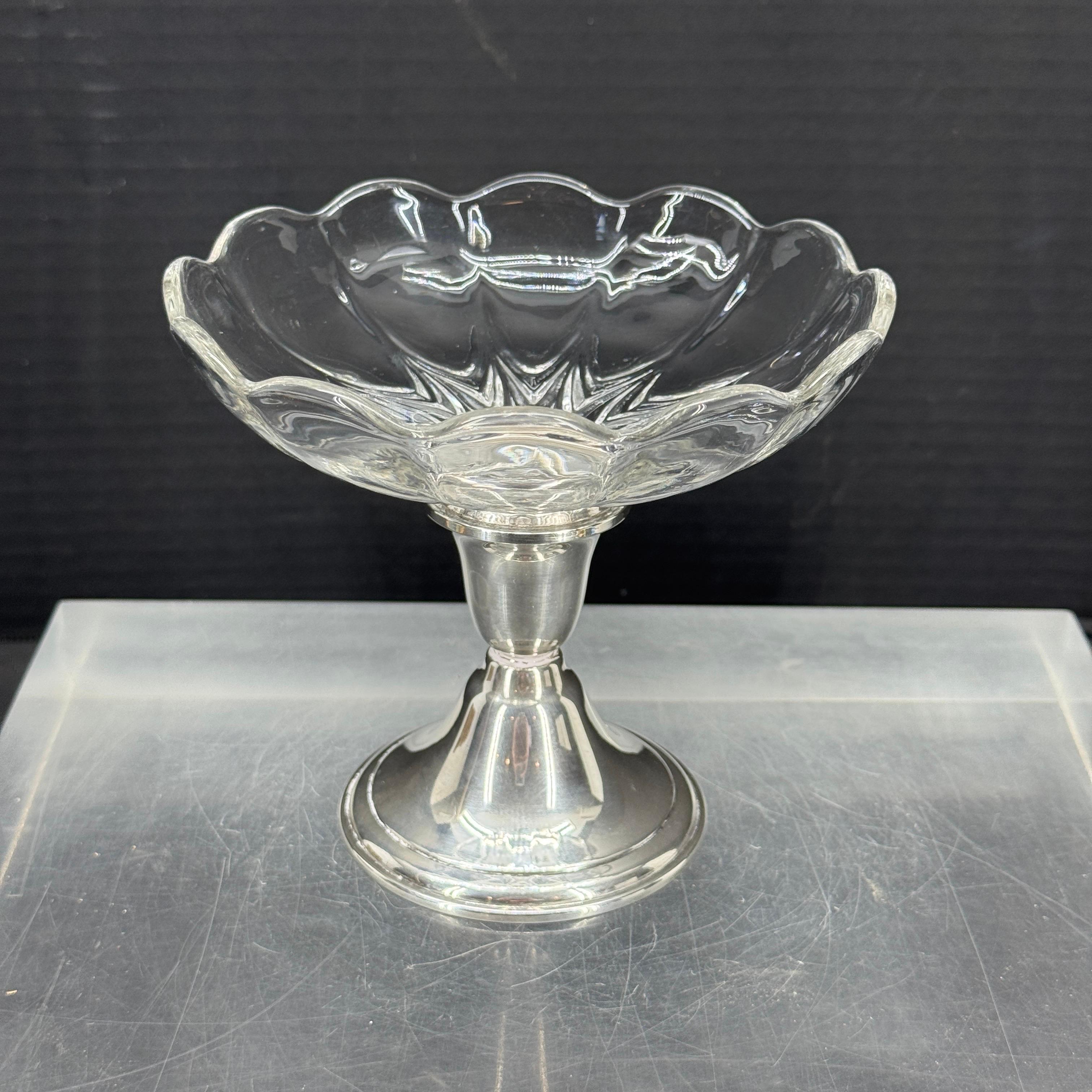 Newport Kompottschale aus Sterlingsilber und Glas in Kompottform im Angebot 4