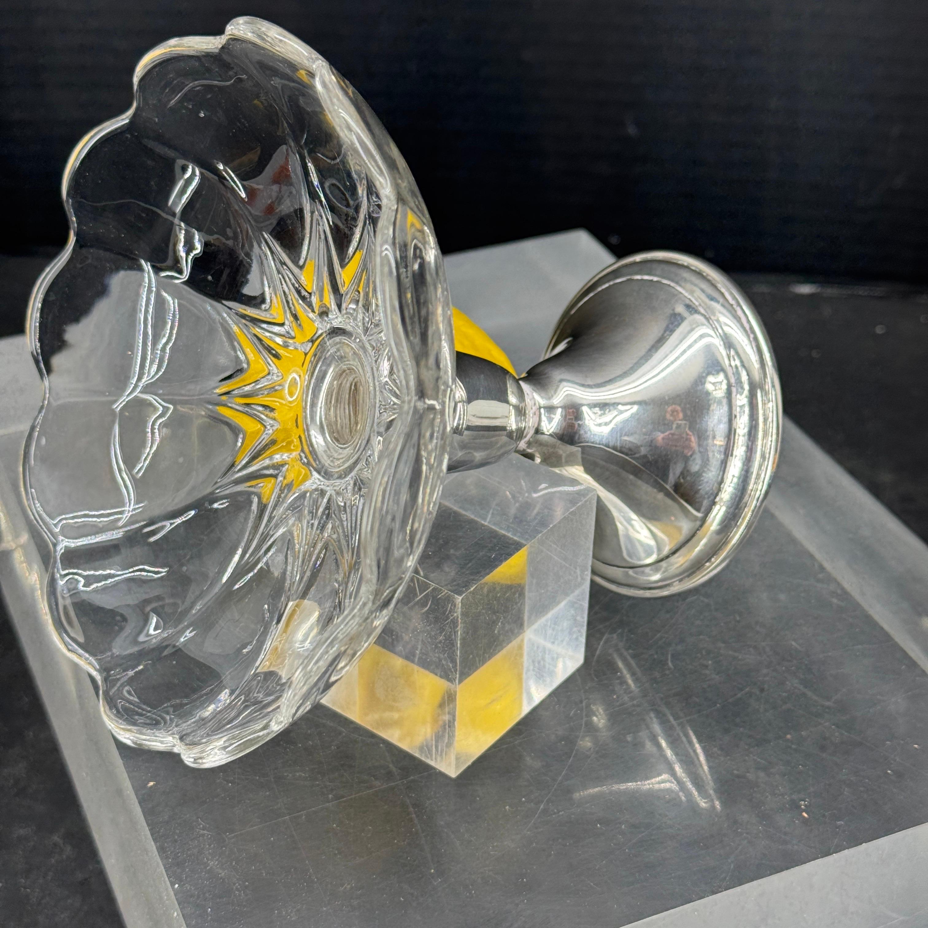 Newport Kompottschale aus Sterlingsilber und Glas in Kompottform im Angebot 6