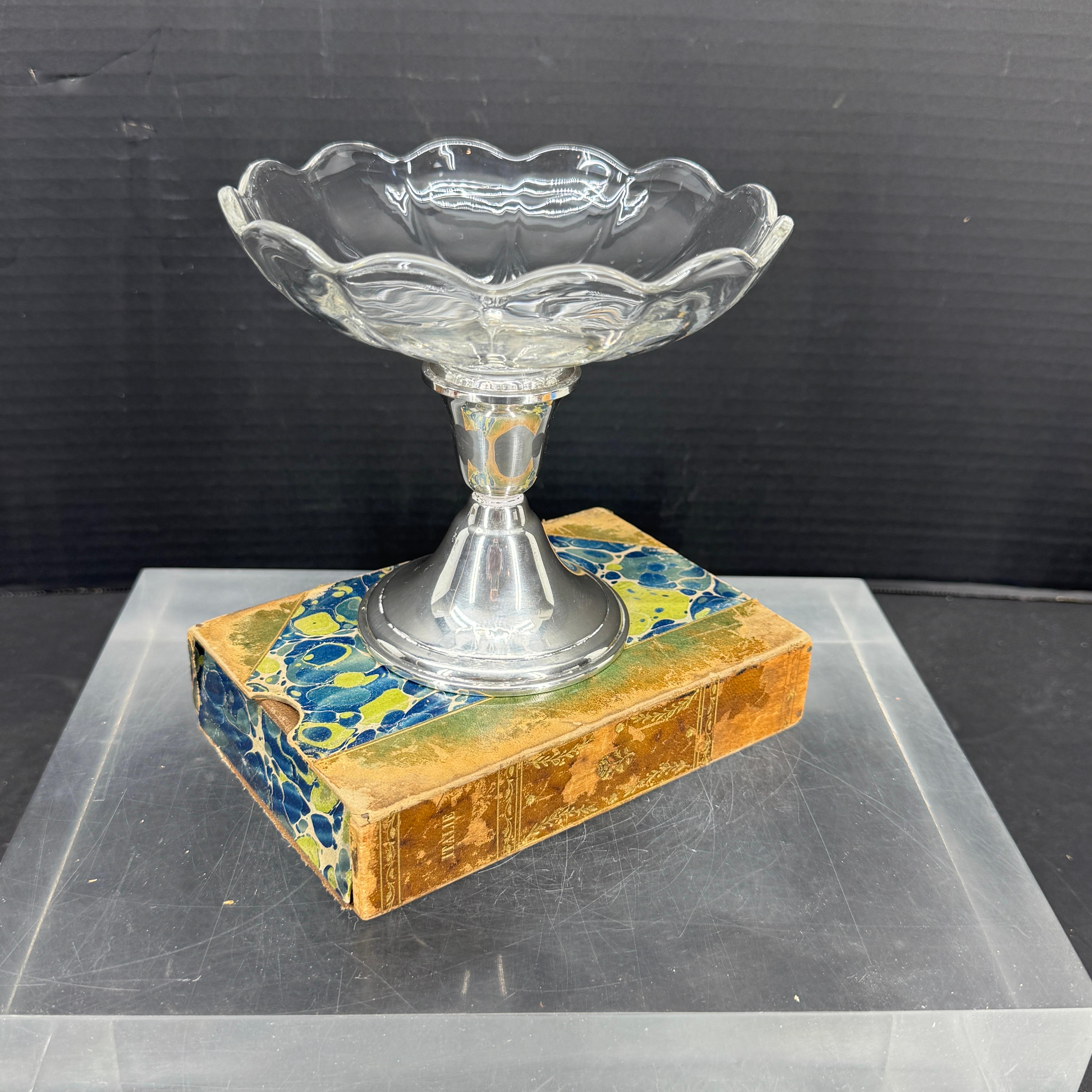 Newport Kompottschale aus Sterlingsilber und Glas in Kompottform im Angebot 9
