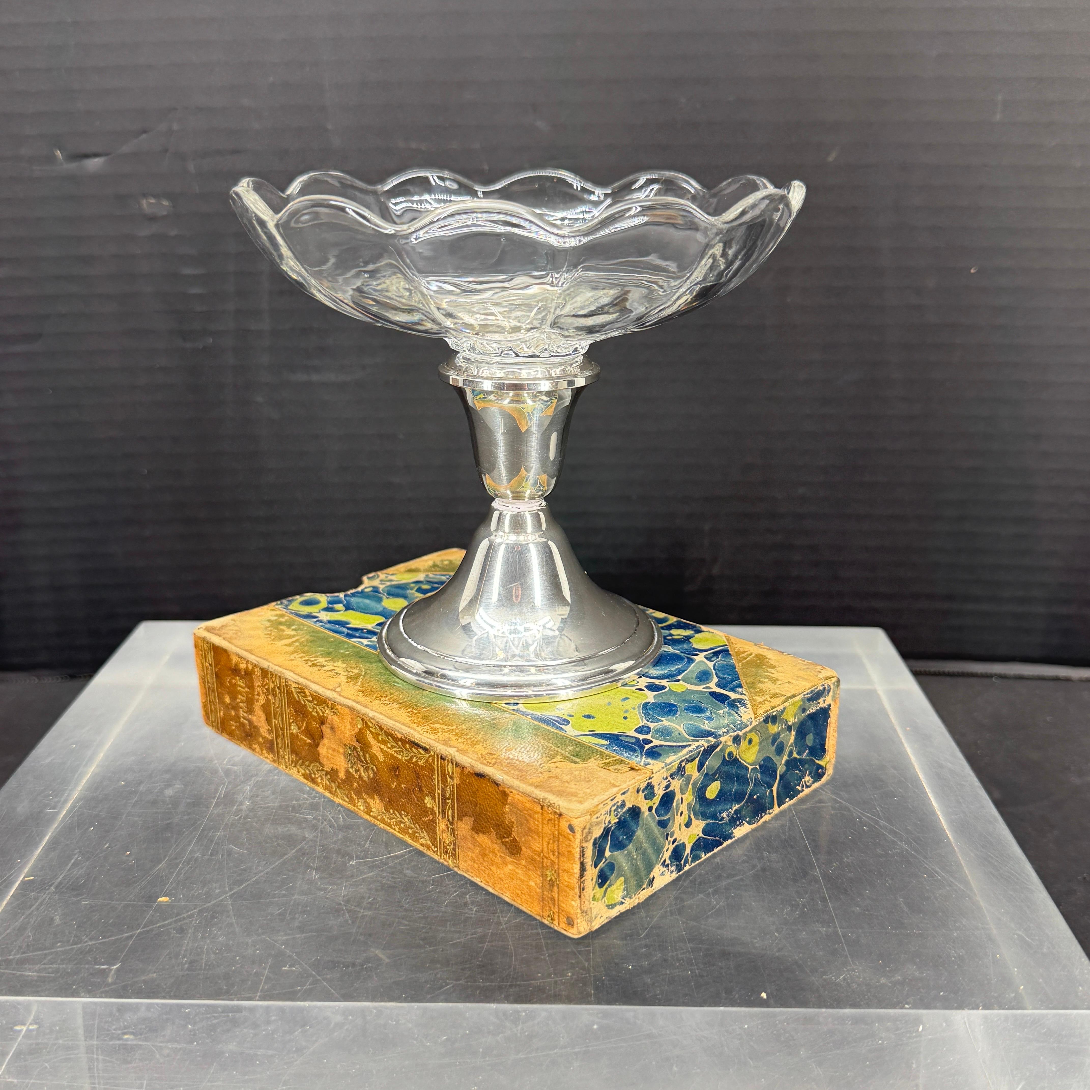 Newport Kompottschale aus Sterlingsilber und Glas in Kompottform im Angebot 11