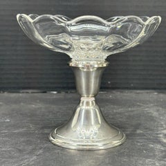 Newport Sterling Silver and Glass Compote Centerpiece