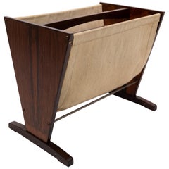News Paper Rack in Rosewood of Danish Design from the 1960s