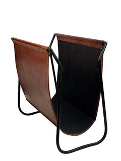 News Paper Stand Magazine Rack Mid-Century Modern, Aubock Style Vienna