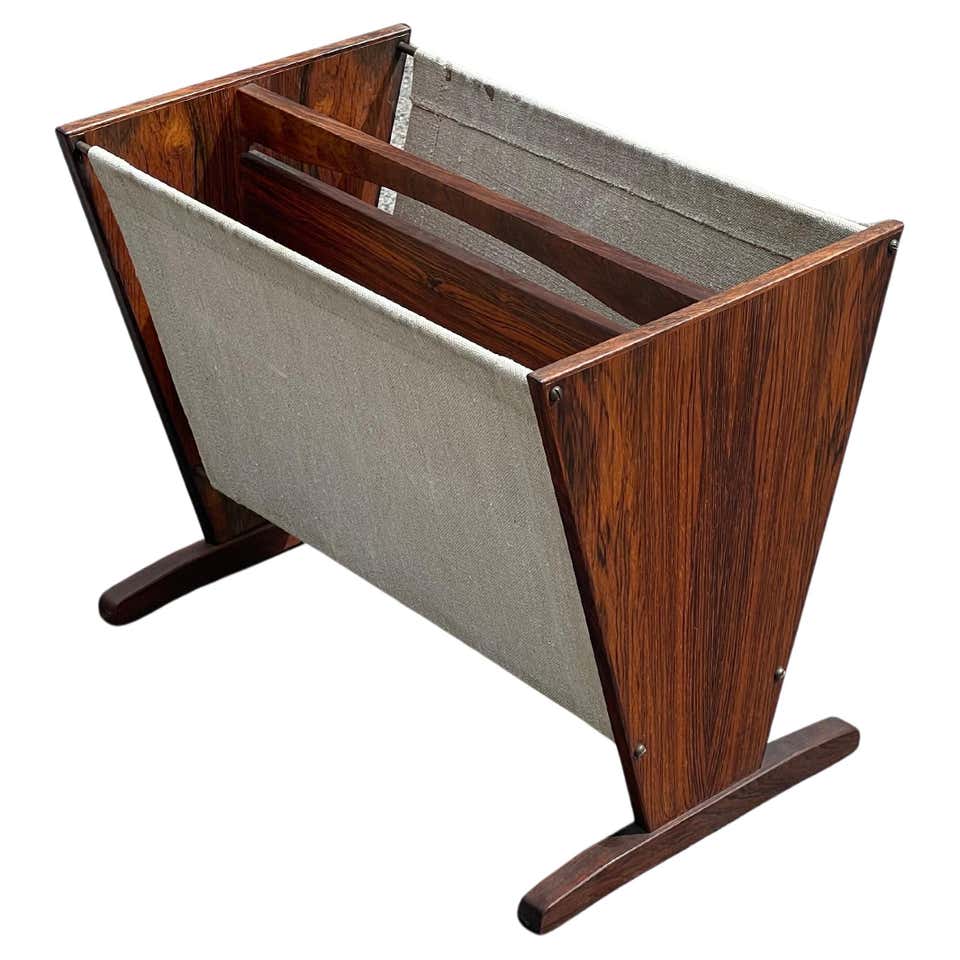 Newspaper Rack Made In Rosewood, Danish Design From 1960s For Sale at ...