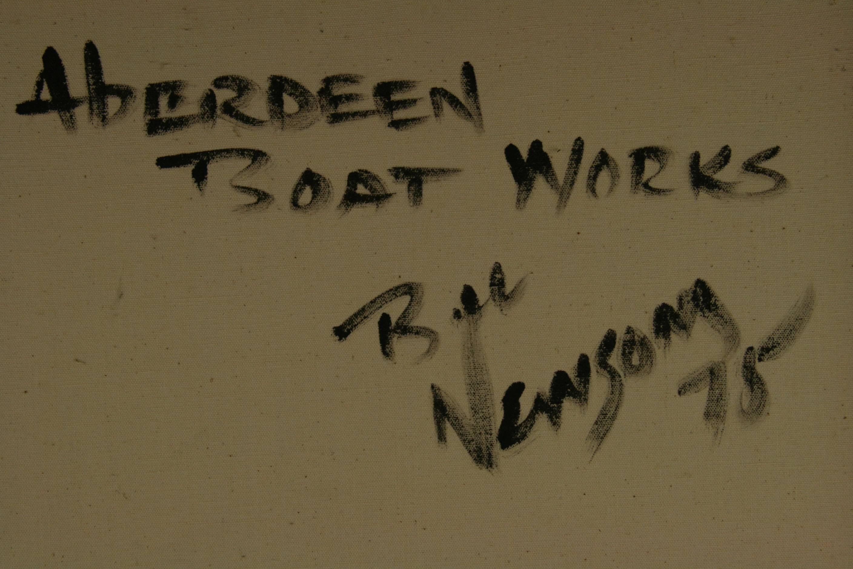 Vintage By  Bootsanleger  Nautisches Landschaftsgemälde (Beige), Landscape Painting, von Newsom