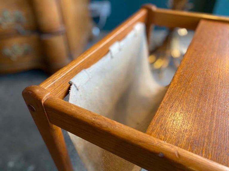 Newspaper Rack by S.P. Jensen, Furbo BRDR, Denmark, 1960s at 1stDibs