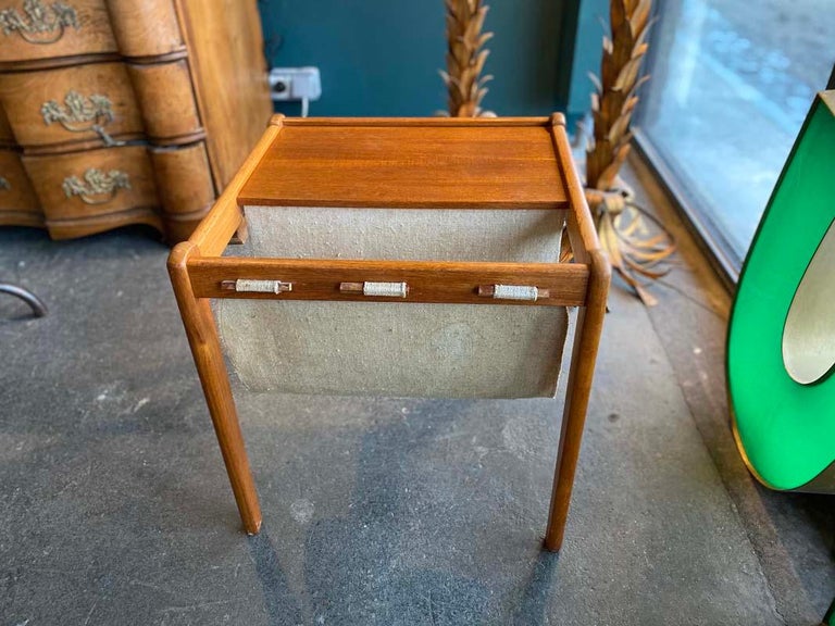 Newspaper Rack by S.P. Jensen, Furbo BRDR, Denmark, 1960s at 1stDibs