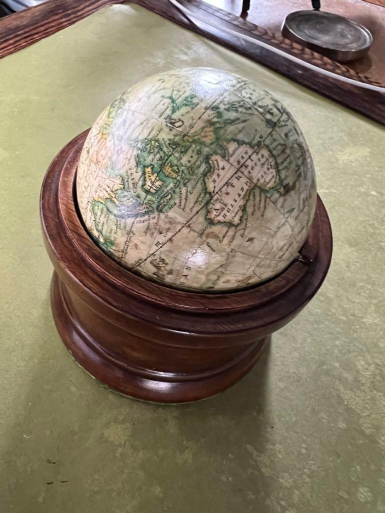 Victorian Newton and Son Pocket Globe and Case For Sale