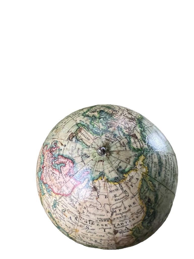 19th Century Newton and Son Pocket Globe and Case For Sale