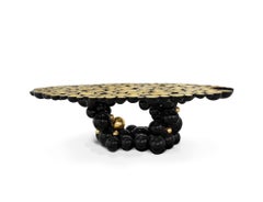 Newton Dining Table - Hand-Crafted Gold Plate Aluminum - Boca do Lobo