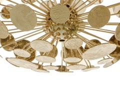 Newton Eliptic Suspension Lamp - Hand-Crafted Gold Plate Aluminum - Boca do Lobo