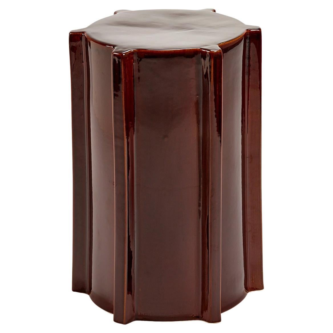 Newton Red Brown Side Table