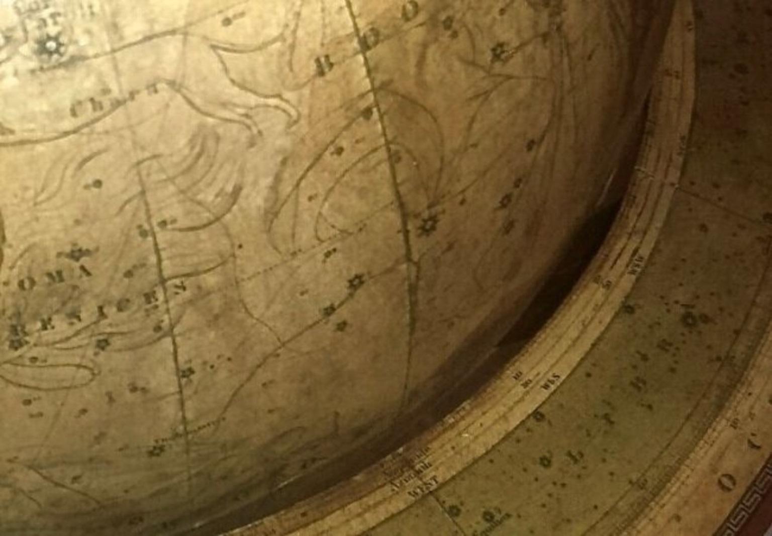 Newton & Sons Late George III Terrestrial and Celestial Mahogany Library Globes For Sale 1