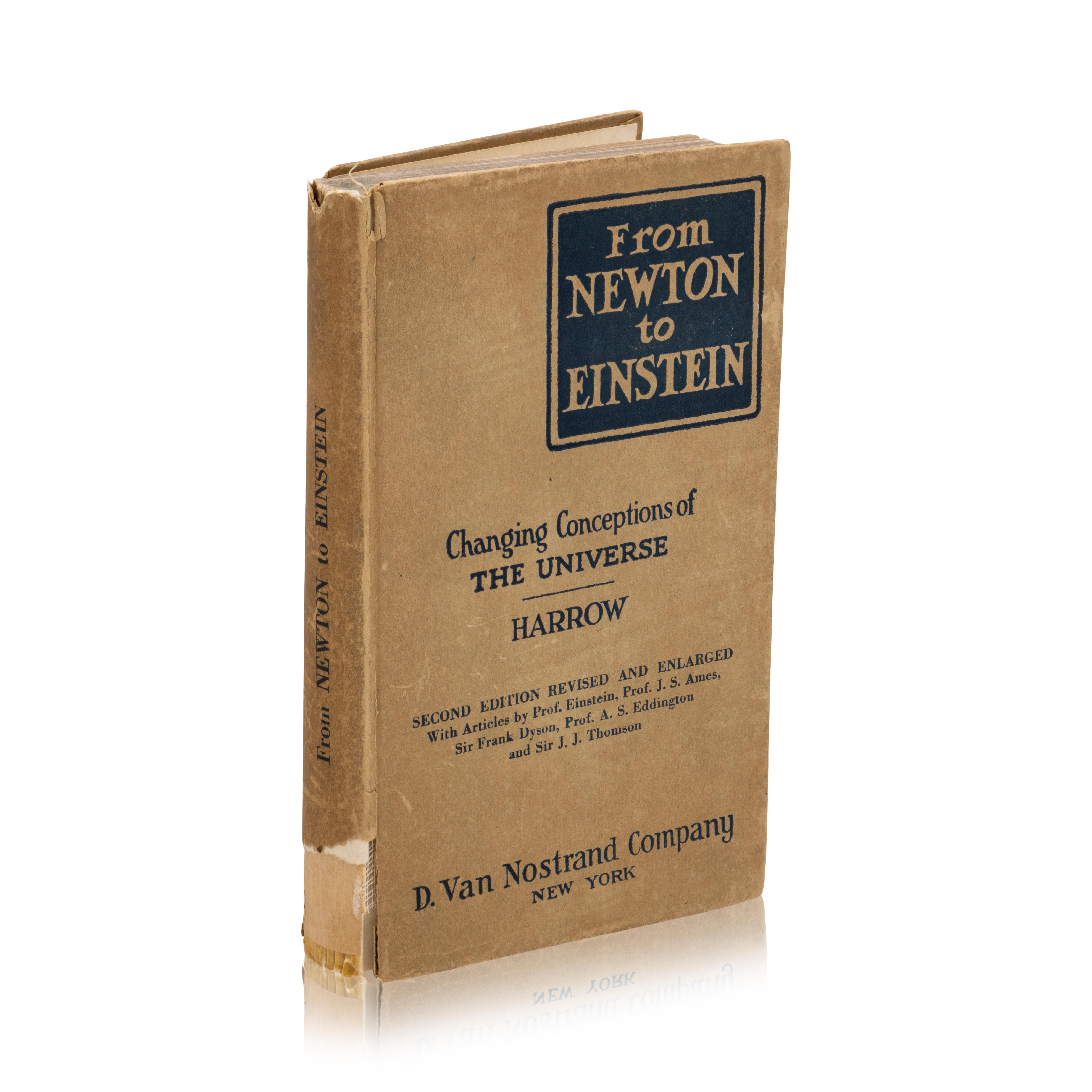 « Newton to Einstein : Changing Conceptions of the Universe » d'Albert Einstein en vente 6