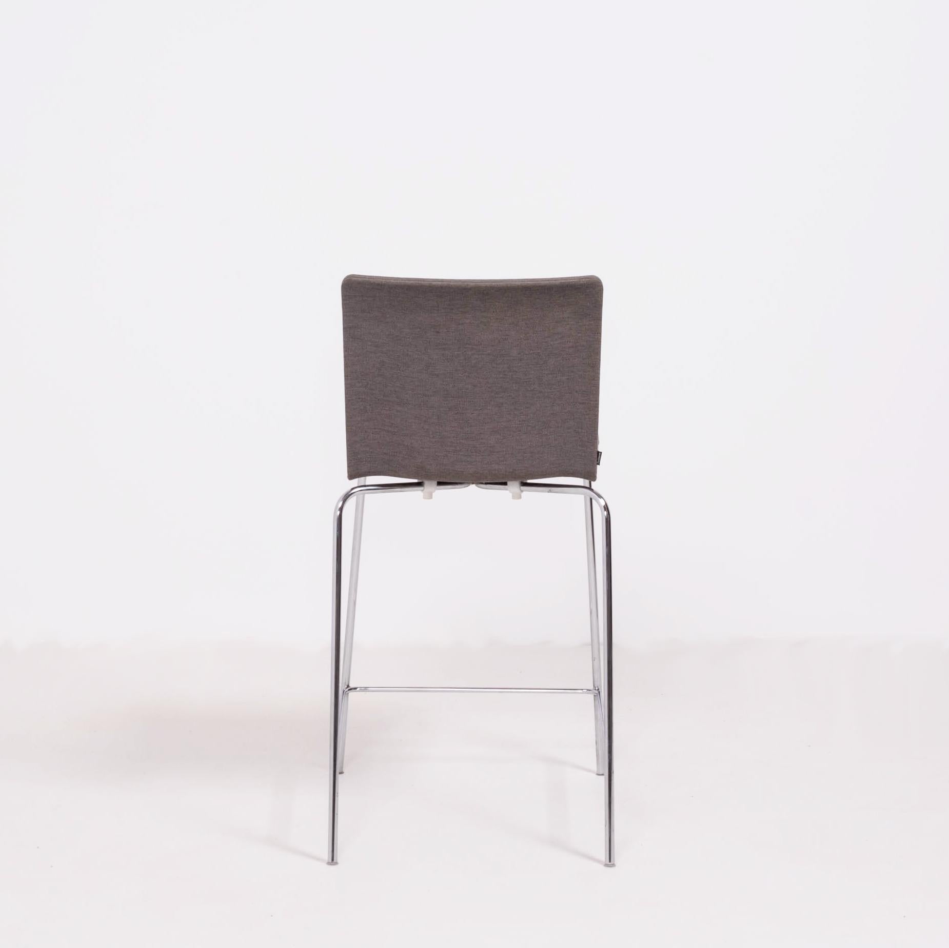 Nex Grey Stool by Mario Mazzer for Poliform In Good Condition In London, GB