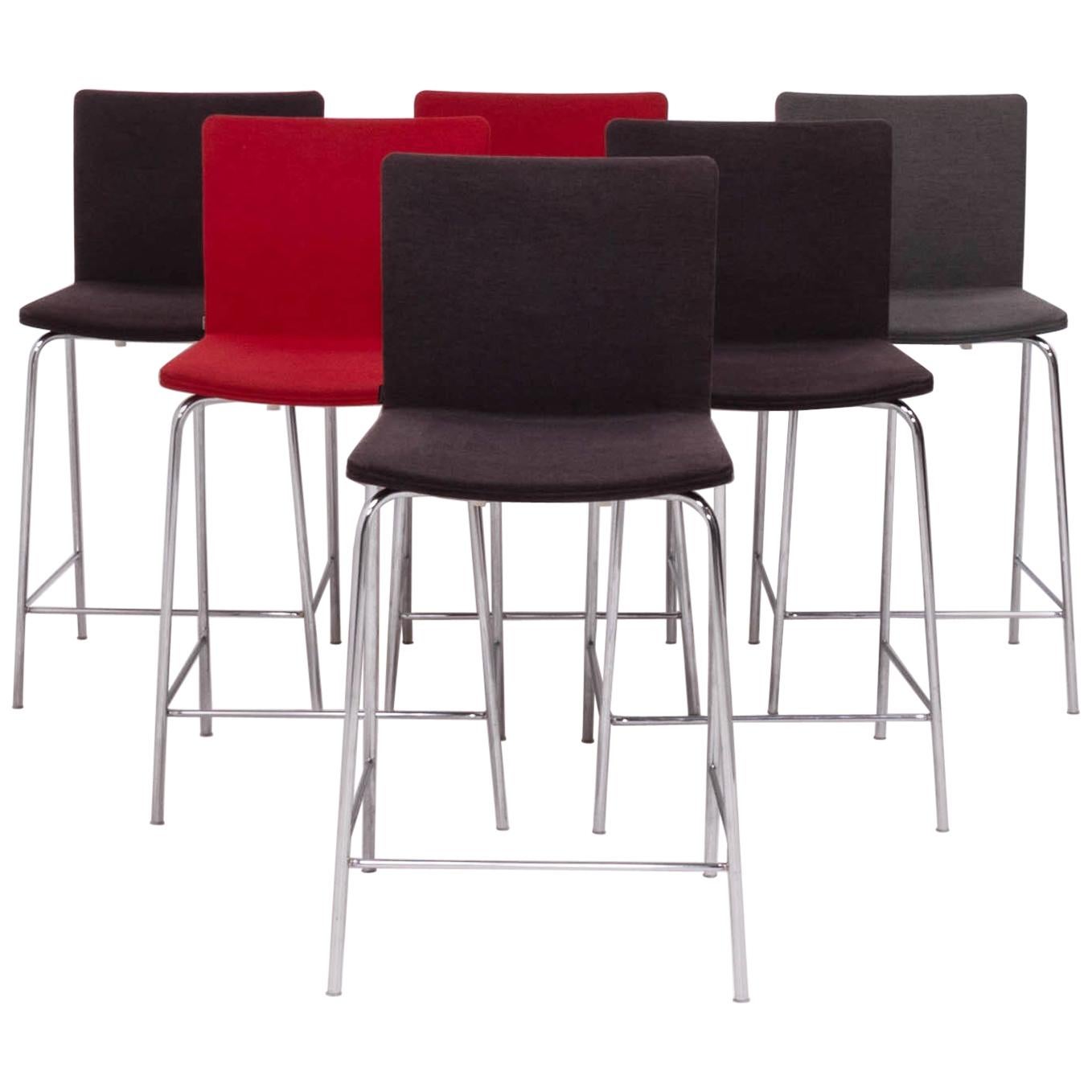 Nex Stools by Mario Mazzer for Poliform, Set of 6