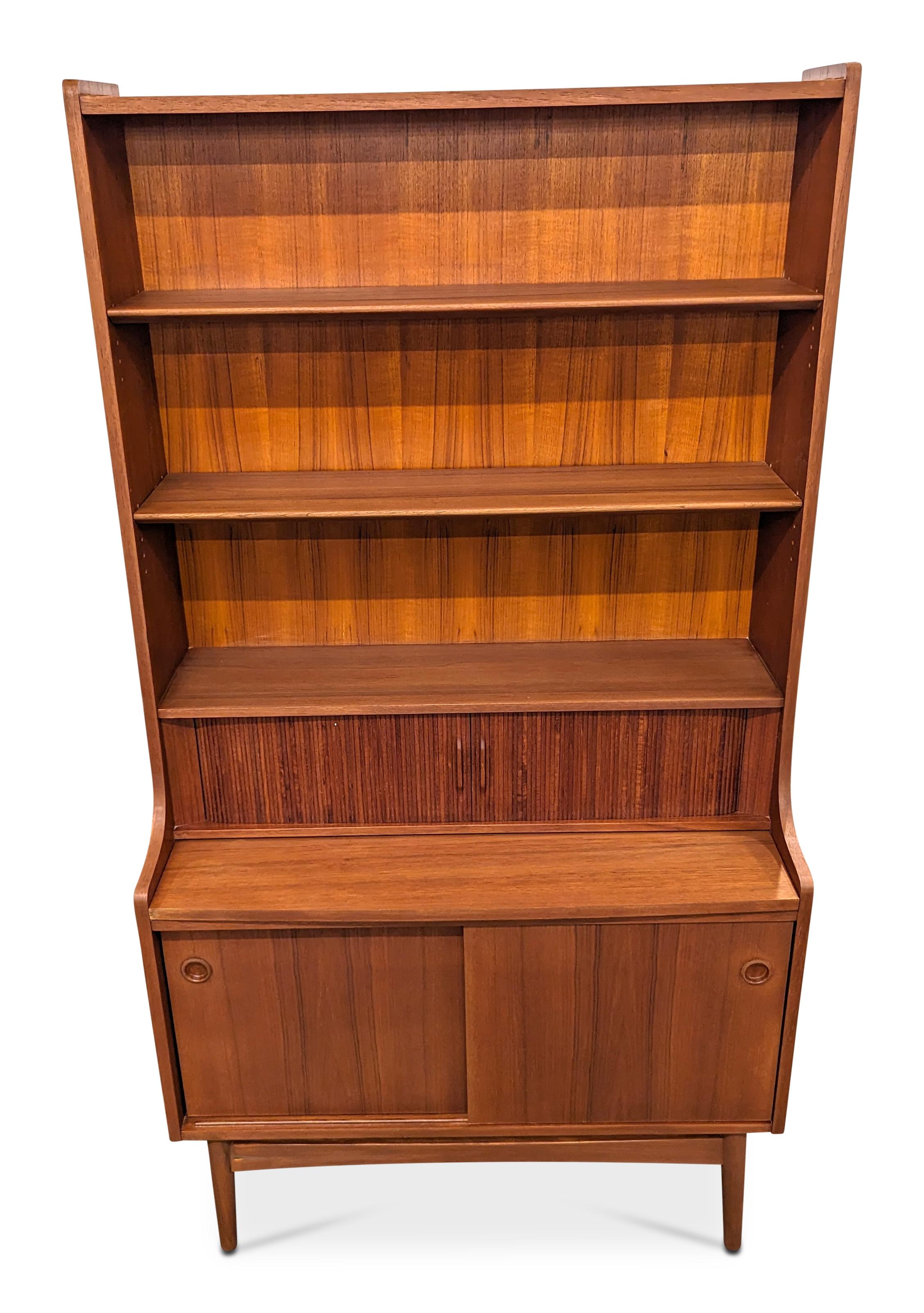Scandinavian Modern Nexo Teak Bookcase / Secretary by Johannes Sorth - 022437 Vintage Danish
