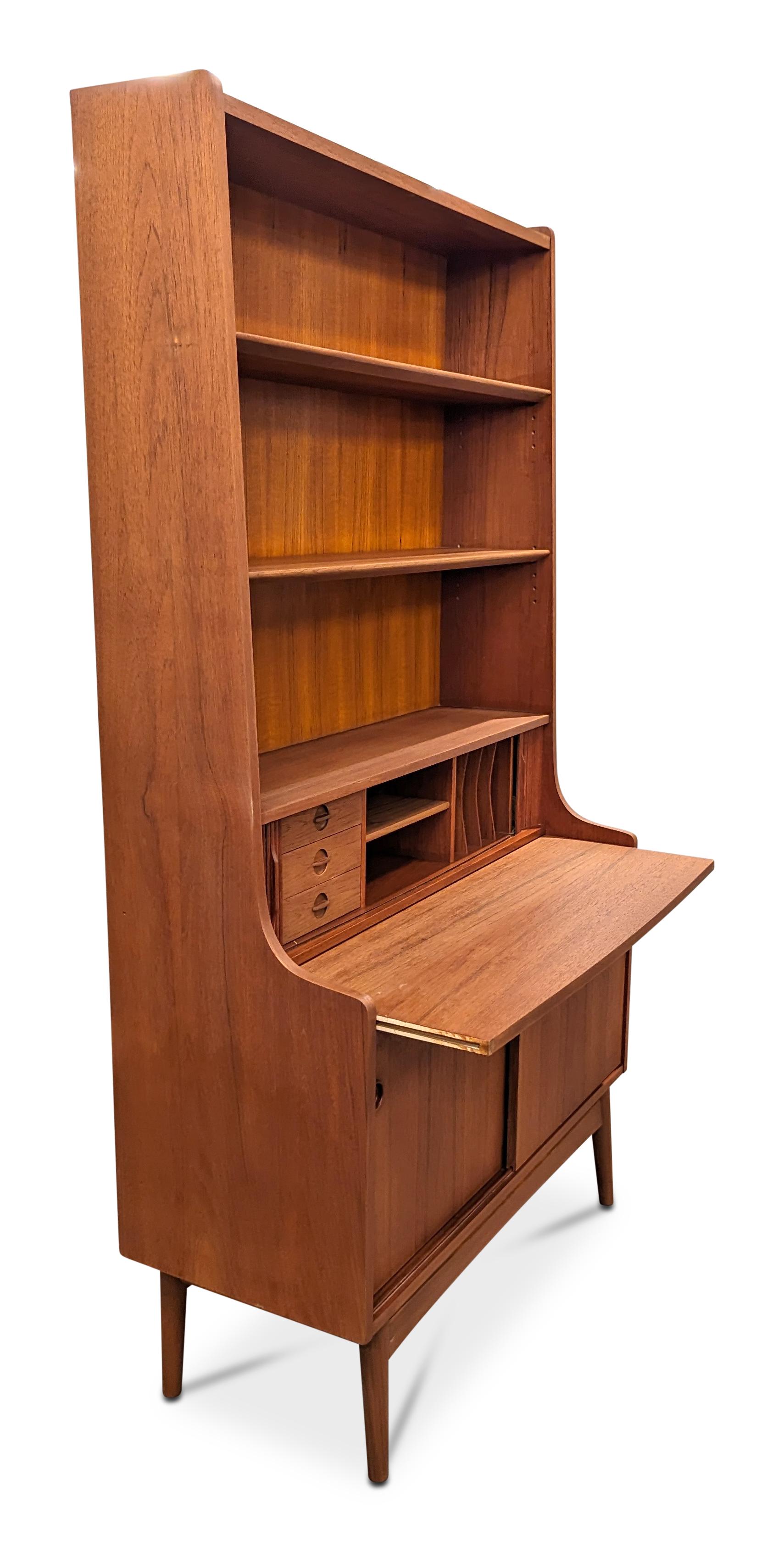Nexo Teak Bookcase / Secretary by Johannes Sorth - 022437 Vintage Danish 2