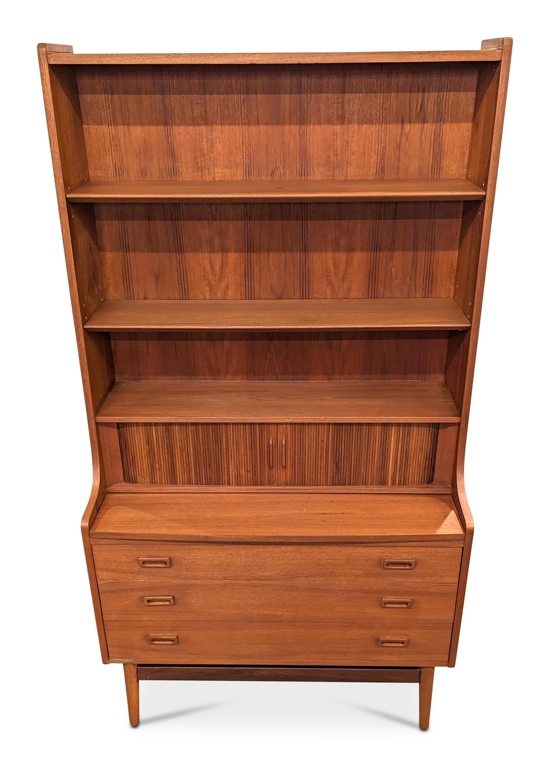 Nexo Teak Bookcase / Secretary by Johannes Sorth - 022438 Vintage Danish  1