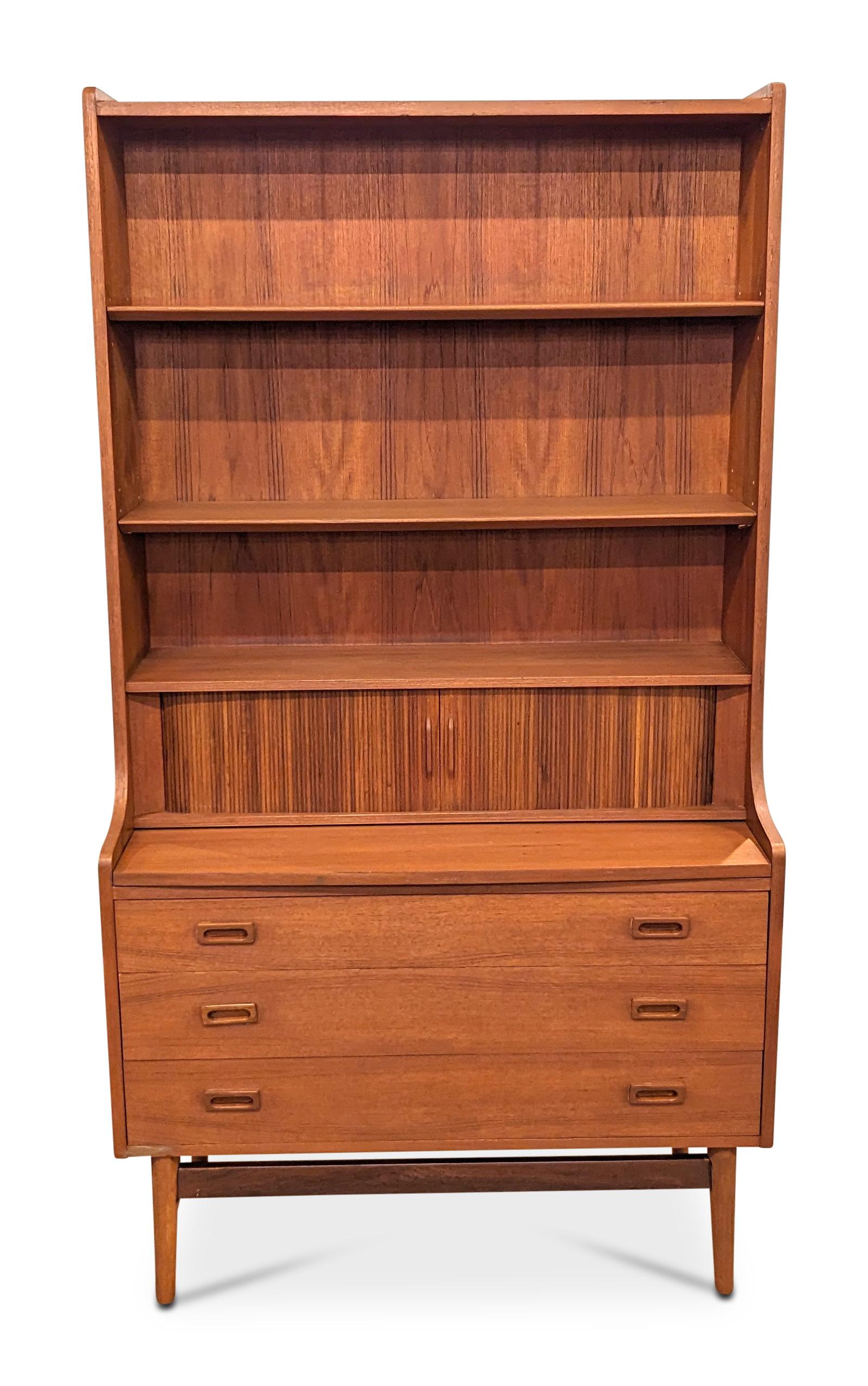 Nexo Teak Bookcase / Secretary by Johannes Sorth - 022438 Vintage Danish  2