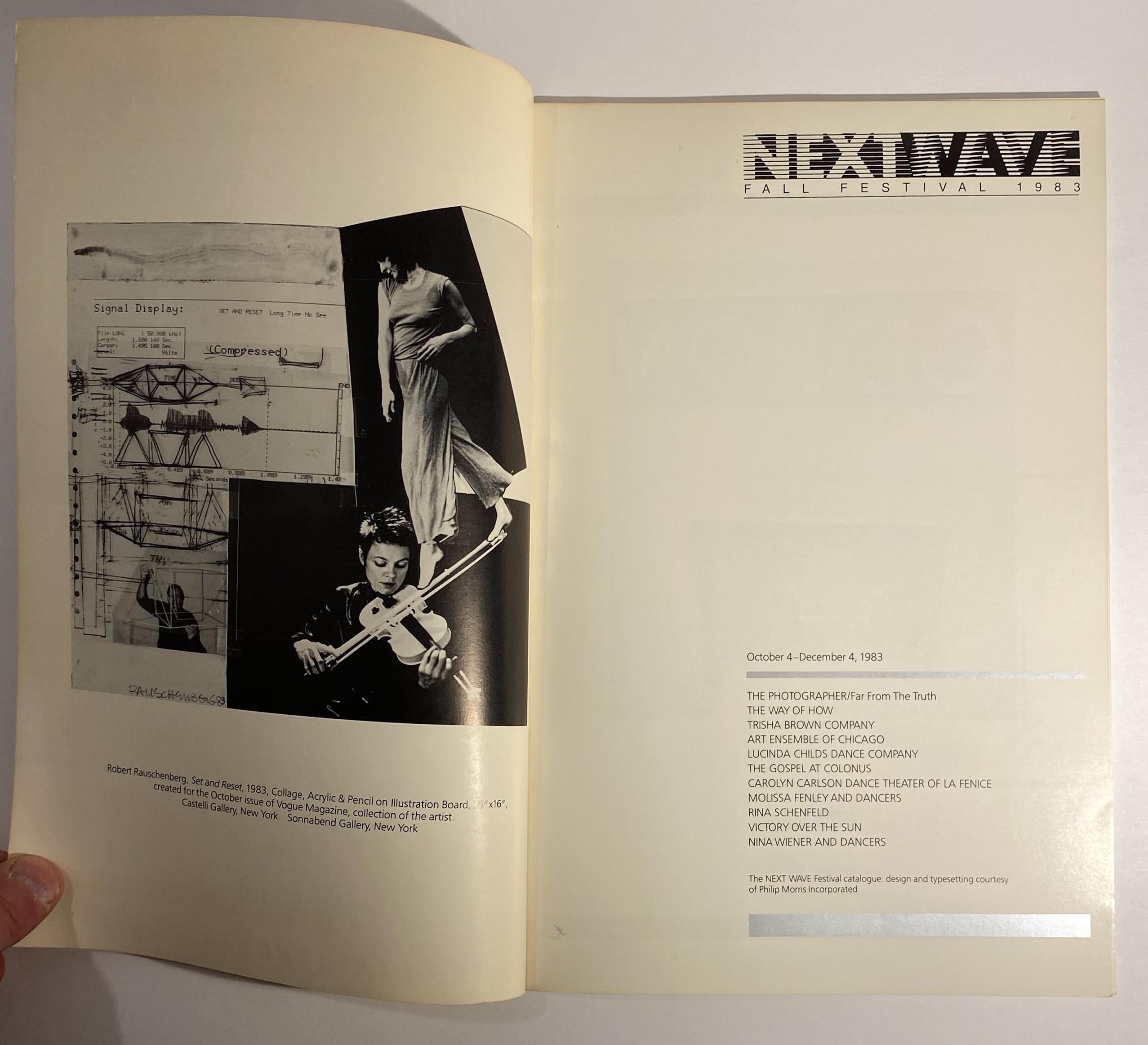 Moderne Catalogue du festival Next Wave avec couvercle Roy Lichtenstein