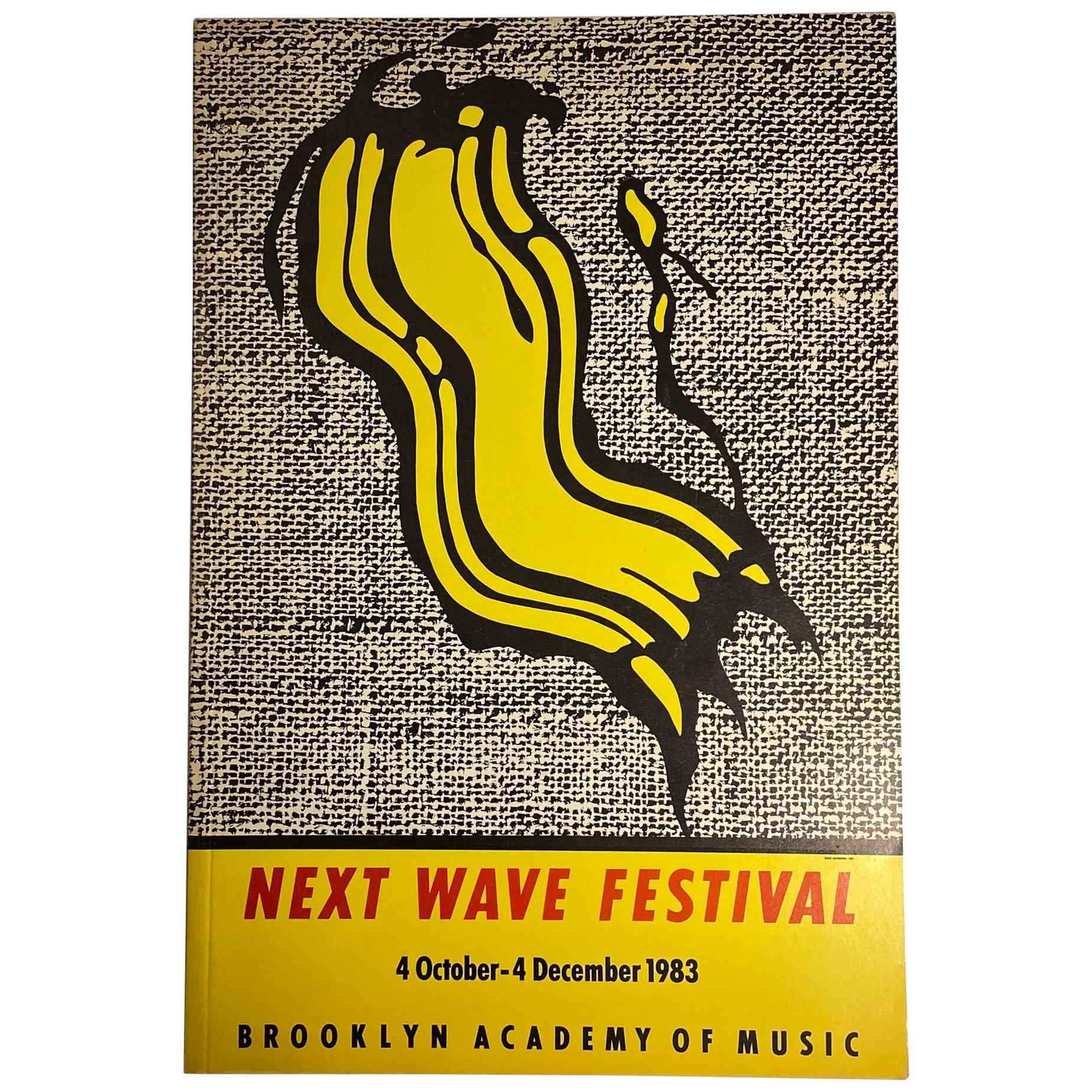 Catalogue du festival Next Wave avec couvercle Roy Lichtenstein