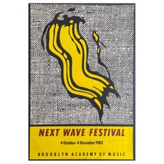 Next Wave Festival Poster Signed by Roy Lichtenstein